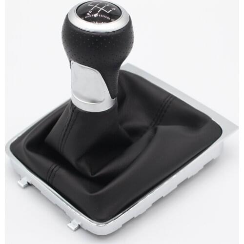 Gear shift knob for maiteng shift lever handball refitting Audi gear head Passat b6 shift handball gear leather case