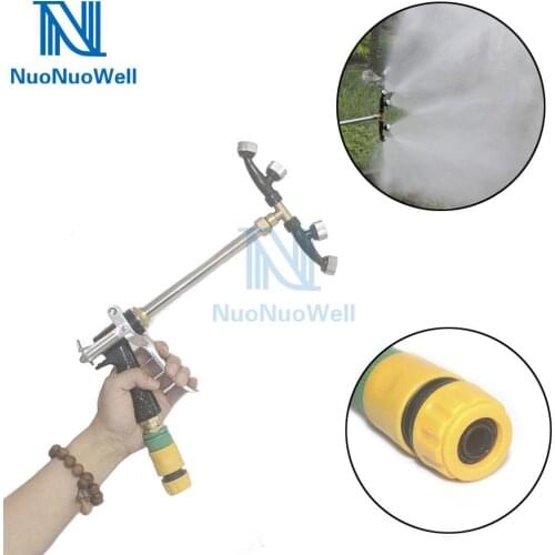 1/2'' Garden Hose Quick Connect High Pressure Spray Gun Orchard Pesticide Sprayer Agricultural Atomizing Nozzle Watering Tool