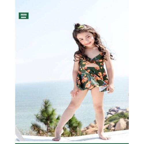 Girls Swimsuit One Piece Swimsuit Bathing Suit Kids Ruffle Style Childrens Swimwear for Girls Bikini-Sets Baby Bath Tub 2-12Y