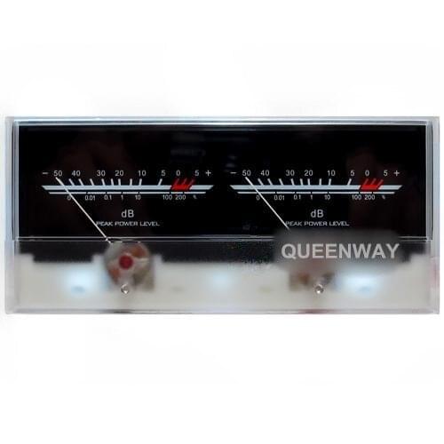 V-033 HiFi Audio Power Amplifier VU Meter DB Level Header Indicator Peak DIY with Backlight LED High-precision