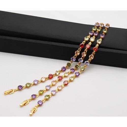 Bracelets Bangles for Women Bohemian Round zircon Charm Bracelet Set Fashion Accessories 2020