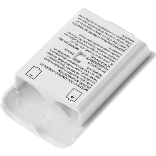 1PC AA Battery Back Cover Case Shell Pack White for xbox 360 Wireless Controller Q81E