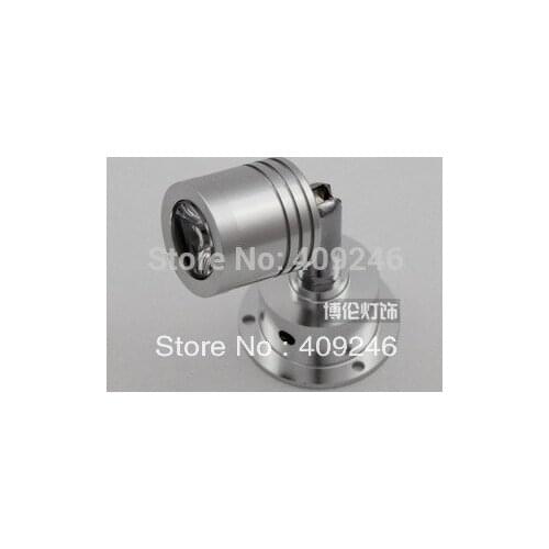 10pcs/LOT High quality Bright NEW 1x3w LED Energy Saving Spotlight Jewelry lighting Cabinet Spot Ceiling Lamp