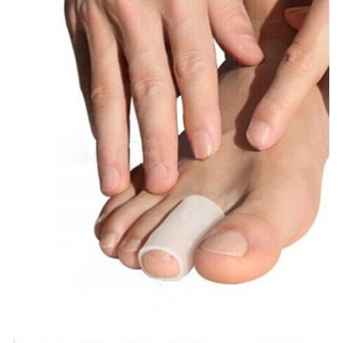 2PCS Silicone Gel Little Toe Tube Corns Blisters Corrector Pinkie Protector Gel Bunion Toe Finger Protection Gel Sleeve