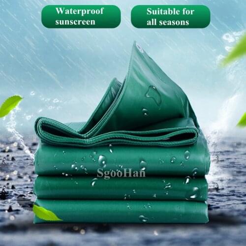 500g/m2 PVC Coated Banner Tarpaulin Rainproof Cloth Outdoor Awning Waterproof Oilcloth Truck Canopy Shading Sails Repair Tape