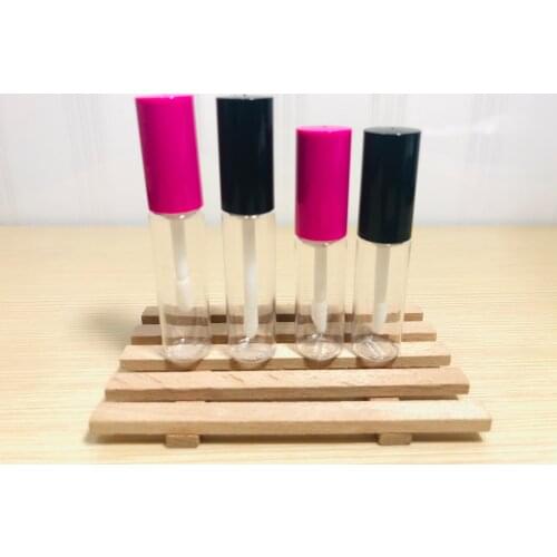 8ML/10ML Refillable cosmetics containers Transparent plastic Lip gloss tube DIY Eyelash bottle with inner plug lip glaze tube
