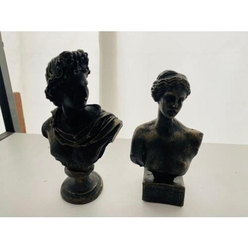 APOLLO BÜST TRINKET 15 CM & AFRODİT BÜST TRINKET 13 CM BLACK