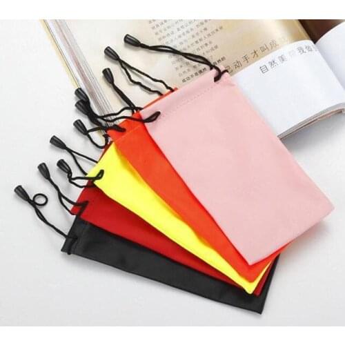 Free shipping 1000pcs/lot sunglasses pouch soft eyeglasses bag glasses phone case lin2803
