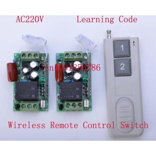 Free shipping 220V 1 CH rf Wireless Remote Control Switch System 315MHZ/ 433MHZ Power Switch wall built-up control System