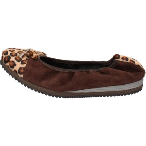 CALPIERRE ballet flats women brown suede