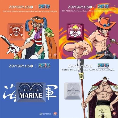 ONE PIECE Key cap mechanical keyboard keycap personality design,ONE PIECE series key cap aluminum alloy Cherry MX axis keycaps