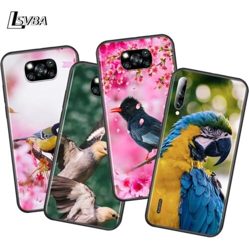 Spring Flower Birds For Xiaomi Poco X3 NFC M2 X2 F2 C3 M3 F1 Pro Mi Play Mix 3 A3 CC9E A2 A1 6 5 Lite Phone Case