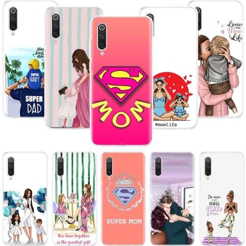 Baby mom dad Phone Case For Xiaomi Redmi Note 10 9 8 Pro 9S 8 8T 7 6 5 6A 7A 8A 9A 9C 4X S2 K20 K30 Art Cover Coque