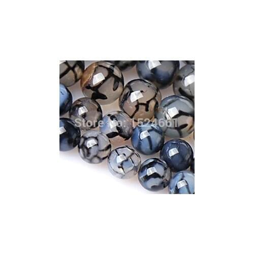 Black and white dragon beads crystal beads 4/6/8/10/12mm *natural and semi round fashion