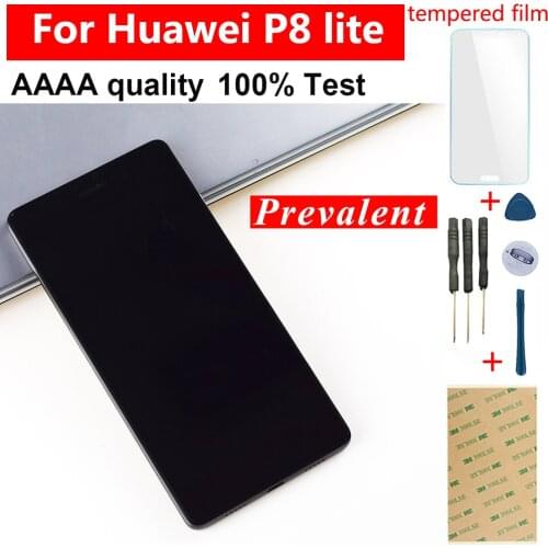 For Huawei Ascend P8 lite LCD Touch Screen Digitizer Sensor LCD Display Screen Assembly Frame ALE-L04 L21 TL00 L23 CL00 L02 UL00