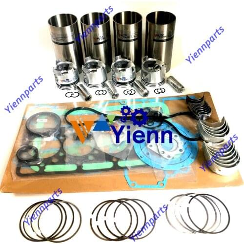 For Caterpillar cat C3.4 Overhaul Rebuild Kit Full Gasket set Cylinder Liner Piston ring Bearing set Tractor Engine Spare Parts