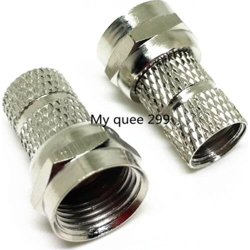 F-head 75-5 cable TV joint reinforcement screw self-tightening f head free tool top box connector