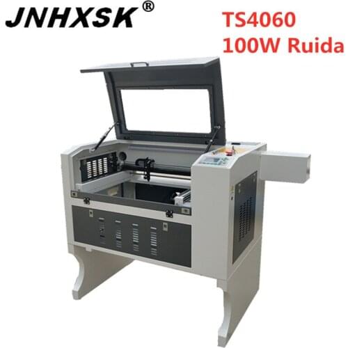JNHXSK new machine laser engraving and cutting machine 4060 100w ruida system acrylic plywood nameplate CO2