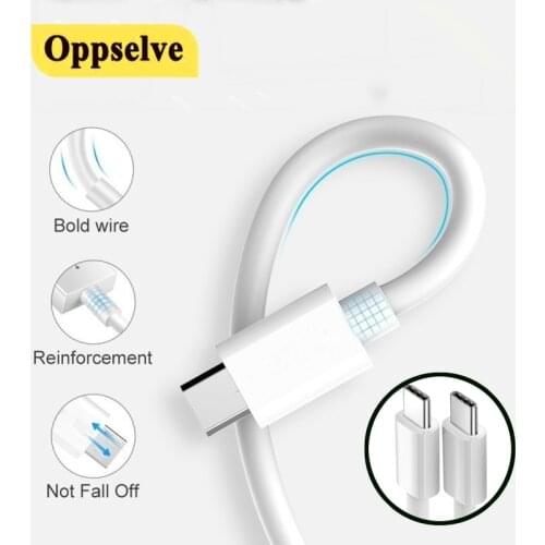 USB C to USB Type C Cable PD Fast Charging Dual Type C Wire Cord USB-C Data Cable For Xiaomi Huawei P40 Samsung iPad MacBook Pro