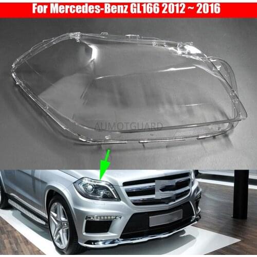 Headlight Cover For Mercedes-Benz GL166 GL350 GL450 2012 ~ 2016 Car Headlight Headlamp Lens Clear Auto Shell Cover