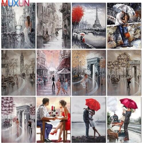 5D Diy Diamond Painting Full Drill Square Woman Umbrella Diamond Embroidery Portrait Picture Crystal Mosaic Art Wall Home Decor