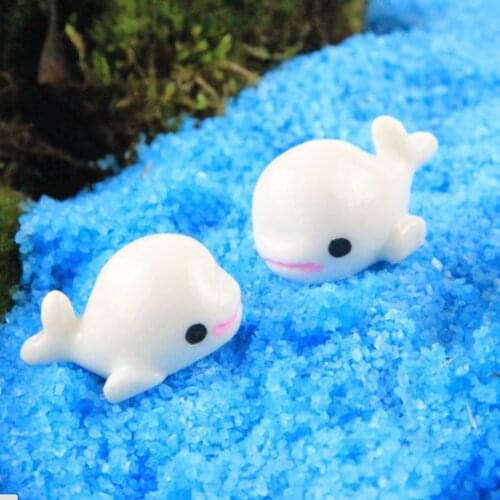 Cute Small Dolphin Dolls Miniatures Fairy Garden Pots Figurines Micro Landscape Decoration
