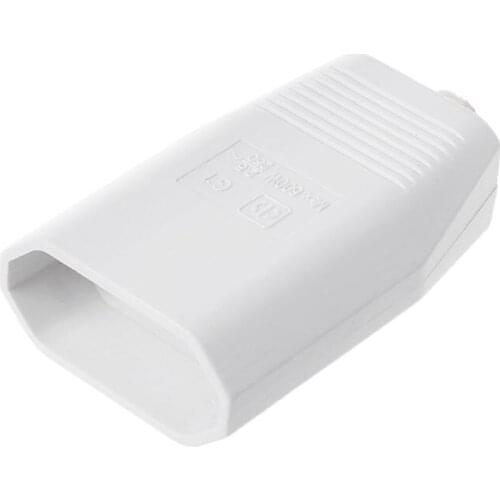 OOTDTY European Standard Female Hole Socket Two-pole Power Extension Cord Plug Outlet