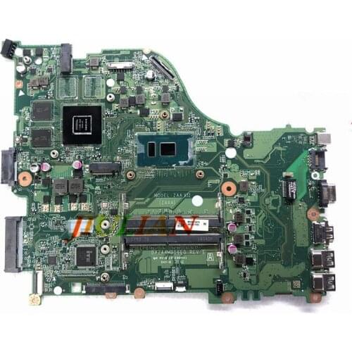 Placa DAZAAMB16E0 ZAAA ZAAX32 NBGD411007 For Acer Aspire E5-575 E5-575TG Laptop Motherboard NB.GD411.007 With I7 CPU Working