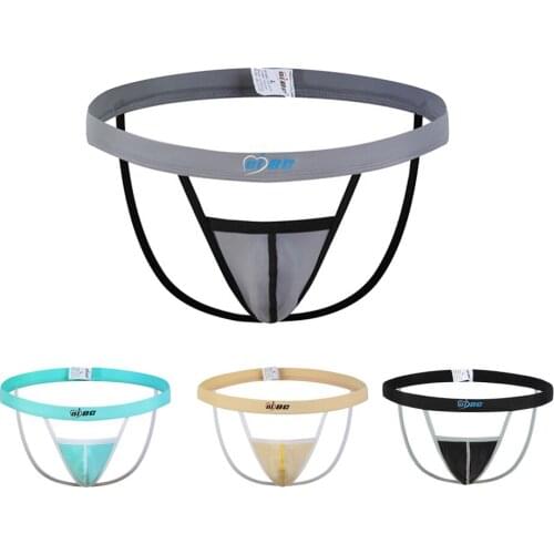 Mens sexy thong aircraft cabin design thin ice silk sexy stimulating breathable high-quality sexy underwear multi-color large