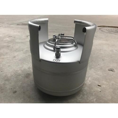 Torpedo Keg 2.5 Gallon Stackable Stainless Steel Ball Lock Kegs W/rolled Handles