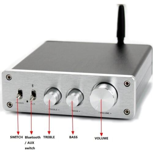 TPA3255 HiFi Stereo Bluetooth Digital Amplifier 2 channel QCC3008 Bluetooth 5.0 Digital Sound Amplifier