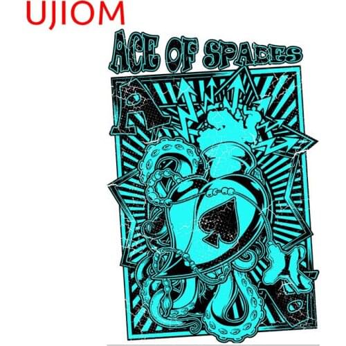 UJIOM Ace Spades Personalise Wall Decorations Living Room Vinyl Wallpaper Bathroom Bedroom Decor Wall Stickers Mural Art