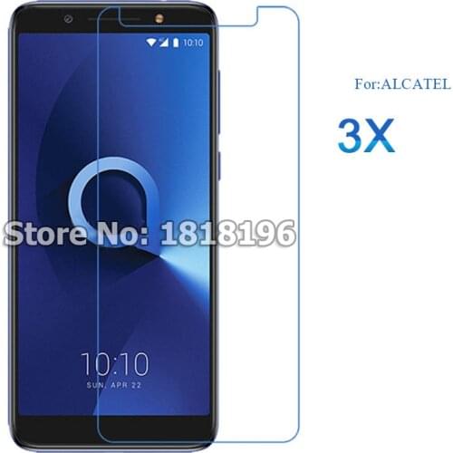 Screen Protector For Alcatel 3X protector de pantalla de cristal For Alcatel 3X 5058A 5058I 5058J 5058T 5058Y 5.7"Tempered Glass