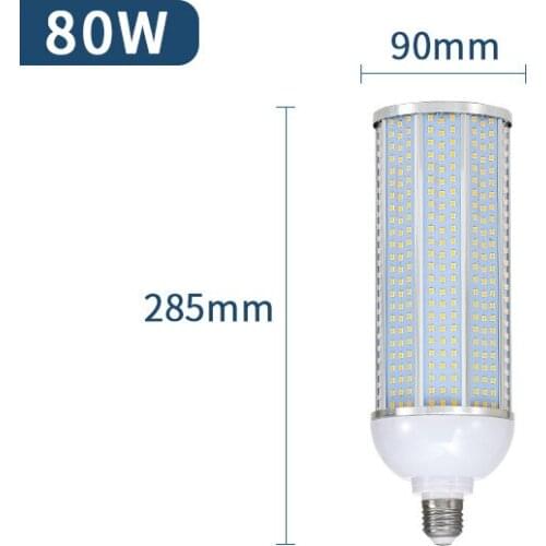10pcs LED Spot Light Corn Lamp Road Street Factory Bulb E27/E39/E40 30w 60w 80w Natural White 4000k Aluminum Lamp For Warehouse