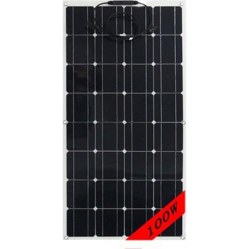 100W 12V 18V Flexible solar panel PET film,32pcs solar cell 125mm*125mm,for home,car,camping