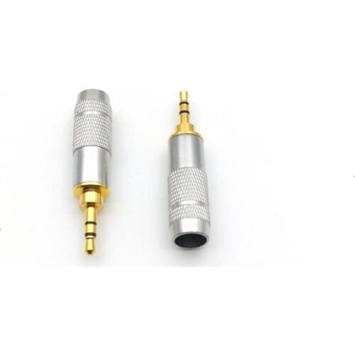 200pcs 2.5mm stereo Repair Headphone Jack Plug Cable Audio Solder connectors