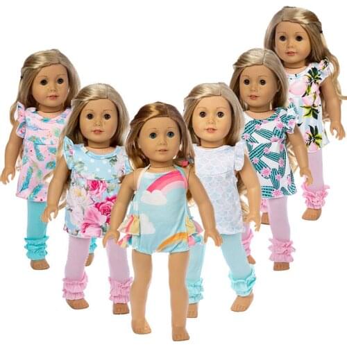 2019 Lovely suit Fit for 18 inch American Girl Doll and Doll accessories Children best Gift