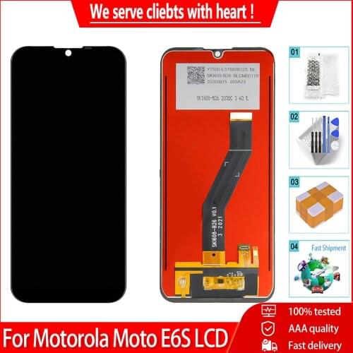 6.1'' Original LCD For Motorola Moto E6S XT2053-1 XT2053-2 XT2053-3 LCD Display Touch Screen Digitizer Assembly Replacement