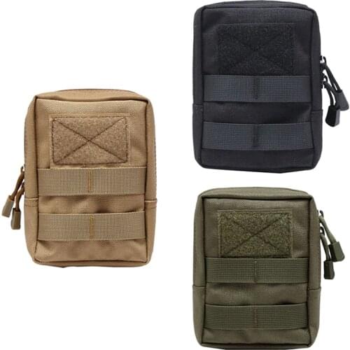 600D Tactical Molle Bag Nylon Pouch Portable Outdoor Mobile Phone Wallet Travel Military Sport Waist Pack