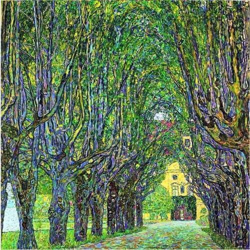 5D DIY Full Square Round Diamond Painting Avenue in Schloss Kammer Park Diamond Embroidery Sale Animal Handicraft Decor For Home