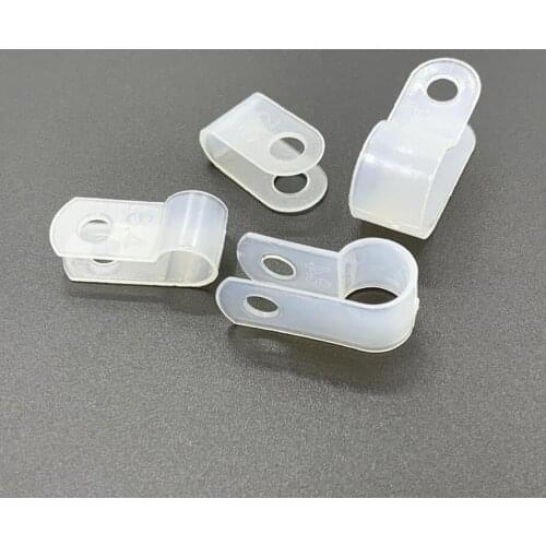 White U3.3 U5.2 R6.4 R8.4 R10.4 R13.2 R16.2 U/R type fixed Cable Clamp Clips wire buckle