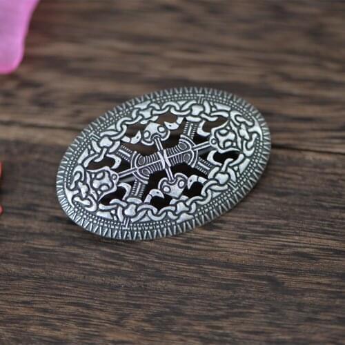 LANGHONG 1pcs Vikings Brooch Sweden Scandinavian Fibula Viking brosch jewelry Talisman