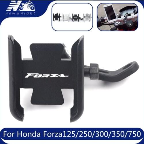 For Honda Forza125 250 300 350 750 Motorcycle Mobile Phone Holder GPS Navigator Rearview Mirror Handlebar Bracket Accessories