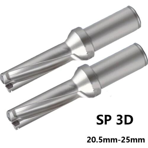 Indexable Drill Bit 3D SP Type 20.5-25 mm U Drill Shallow Hole CNC use Carbide Inserts SPMG Lathe C25 C32 SP07 SP06 High Quality