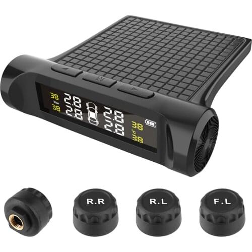 LEEPEE Tyre Pressure External Sensor Car TPMS Tyre Pressure Monitoring System Auto Security Alarm Systems Digital LCD Display