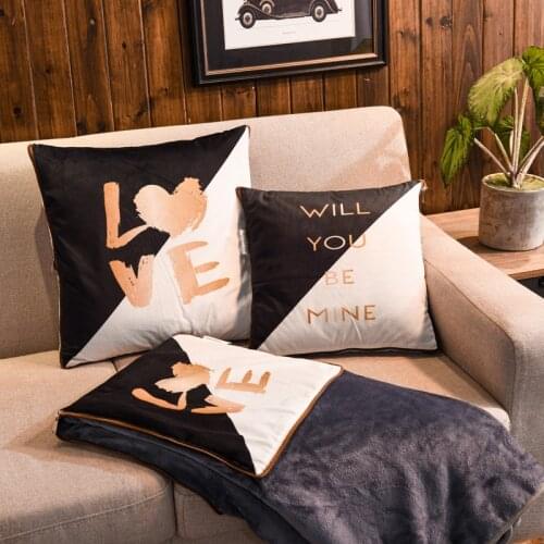 Summer Thin Pillow and Quilt Dual-Use Office Cushion Summer Nap Quilt