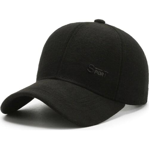 2021 New Embroidery Winter Thicken Fashion Simple Age-reducing Warm Personality Letter Sport Sports Baseball Hat