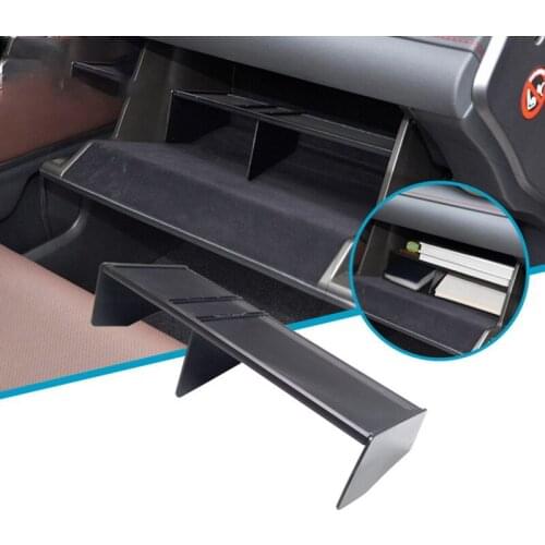Glove Box Organizer Interval Car Center Console Storage Insert Divider Accessories Set for Lexus RX 2016-2020
