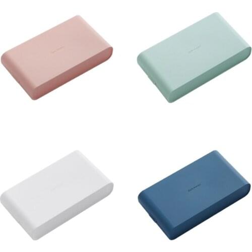 Portable Solid Colors Flat Mask Storage Case Anti-dust Mask Box Home Outdoor Practical Storage Collection Supplies Health