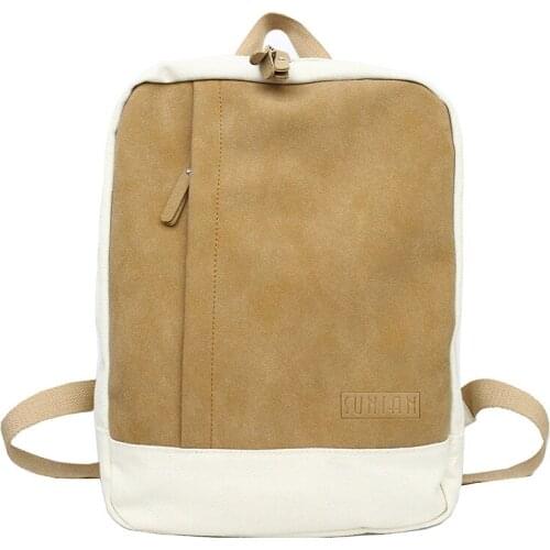 Women Backpack Youth Canvas Solid Casual Backpacks Students School Bag Teenage Girls Vintage Laptop Bags Rucksack Mochila